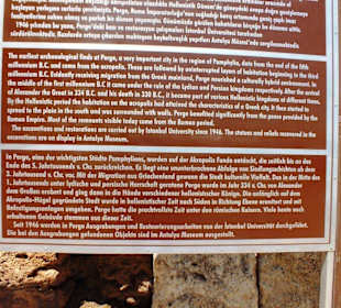 Perge -Informationstafel