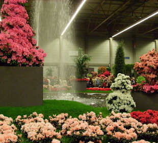 Weiheranlage mit Springbrunnen