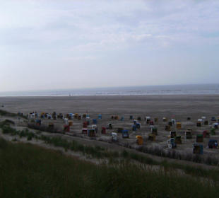 Blick von Aussichtsplattform Kurhaus nach Borkum