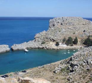 Вид моря в Линдосе