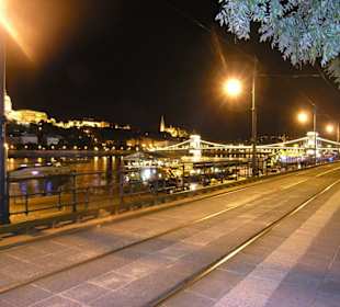 Abendlicher Blick auf das Burgviertel