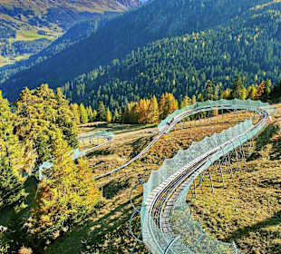 Lenzerheide Rodelbahn Pradaschier Kleines Abenteue