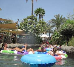 Fluss mit Schwimmringen 