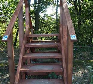 Klettern über Tiergatter