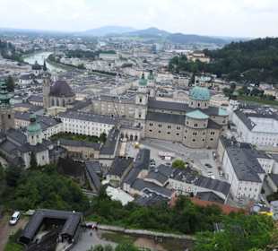 Blick auf Salzburg von der Festung
