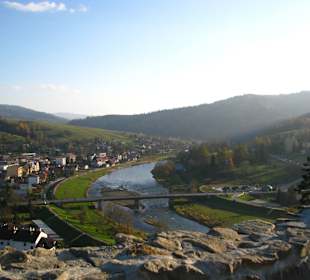 Widok z baszty na Muszynę