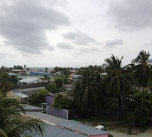 Widok na Maafushi z naszego hotelu