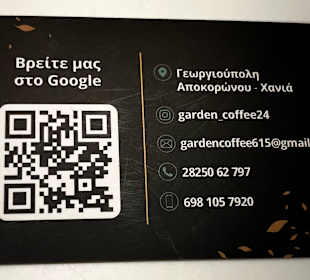 Visitenkarte Rückseite