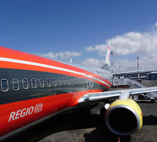 Hinflug mit DB-Regio, trotzdem pünktlich 
