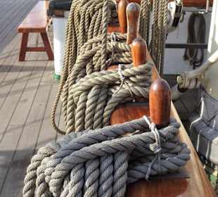 An Deck der Rickmer Rickmers
