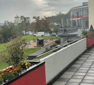 Blick von der Terrasse (Zimmer 45) Hotel Phönix