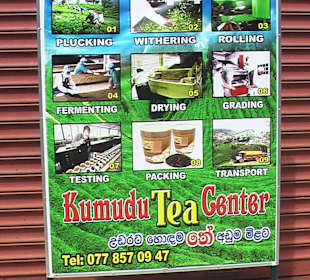 Schild - Tee Herstellung