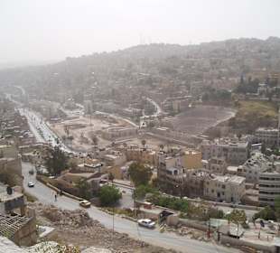 Blick auf das römische Theater