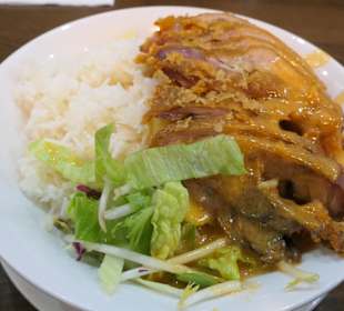 Abendessen im Schnellimbiss Asia Wok, Breiter Weg