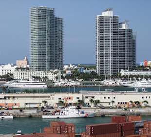 Miami bei der Ausschiffung