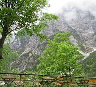 Ausblick an der Rifugio Choz Dell`Altissimo