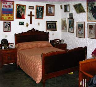 Schlafraum in Höhlenwohnung