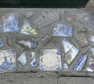 Fließen und Teller einasphaltiert - Dam