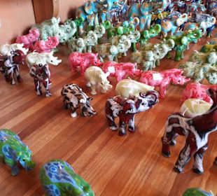 Bunte Wachswelten - Elefanten - Nilpferde usw.