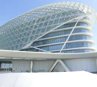 Yas Hotel an der Rennstrecke