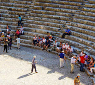 Aspendos An/Abfahrt Landschaft