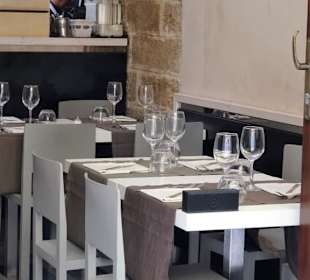 Impressionen aus dem Gastraum der Trattoria