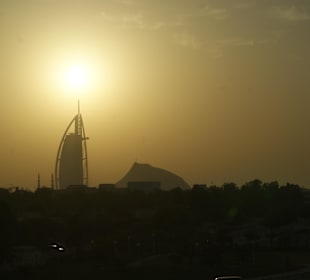Sonnenuntergang überm Burj Al Arab