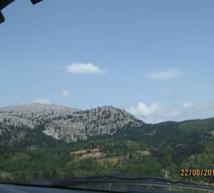 Berge vom Zentral Euböa