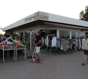 Shops and Restaurants at Sea Front in Dahme