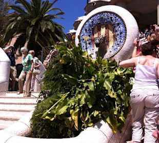 Treppe am Eingang /Ausgang des Parks