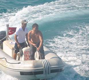 Motorboot der Duran Ağa