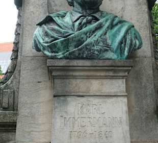 Das Brunnen-Denkmal für Carl Leberecht Immermann