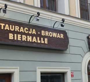 Bierhalle-Browar-Restauracja in Wrocław / Breslau