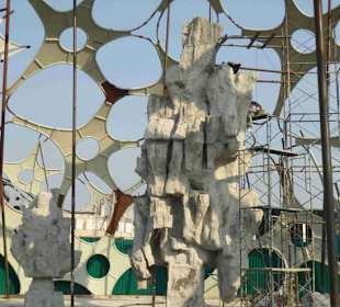 Der noch im Bau befindliche Eden Dome