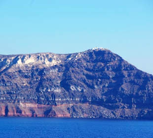 Santorin selbst im Bild Landschaft, Stadt