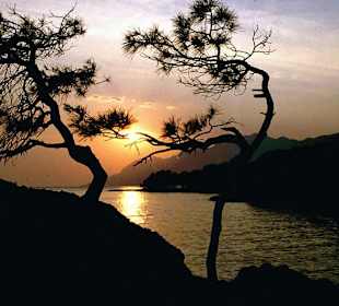 Sonnenuntergang in Brela