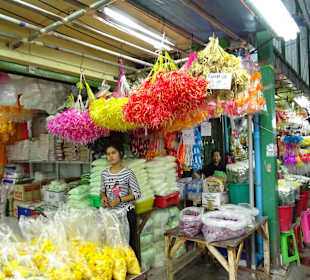 Flower Markt BKK, viele Blumen