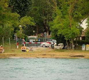 Strand Lignano Sicht von Bibi aus