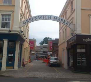 Ein Eingang zum Greenwich Markt