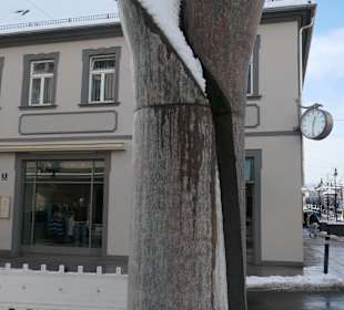 Der Brunnen Am Kurgarten im Schnee