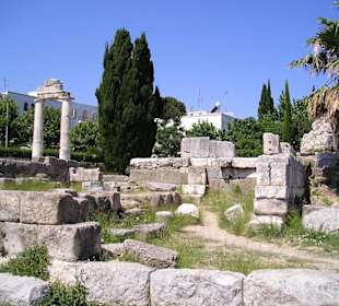 Ausgrabungsstätte in Kos-Stadt 