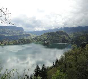 Widok z zamku na Bled