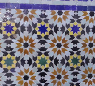 Mosaik soweit das Auge reicht.