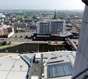 Blick von der Aussichtsplattform Sail City