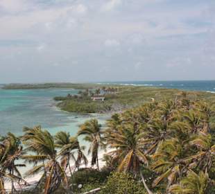 Panorama wyspy Contoy