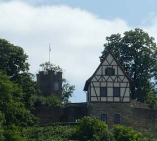 Blick von Königsberg zum Schlossberg und Burg