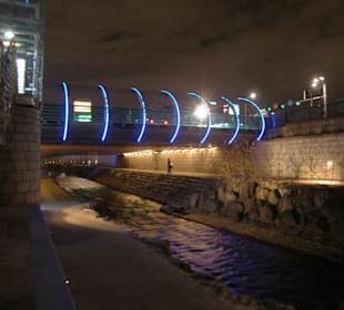 Fiume artificiale nel centro di Seoul