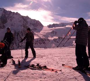 Schwarzkogl, Blick auf Rettenbachgletscher 