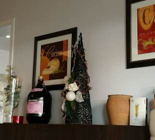 Wanddeko im Restaurant