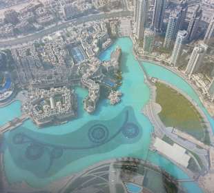 Blick vom Burj Khalifa Besucherplattform